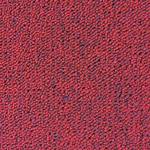 Actiasmat Heavy Duty Contract Carpet Tiles with Bitumen Backing, Red, 20 Pack, W/D: 50 x 50 cm – 3
