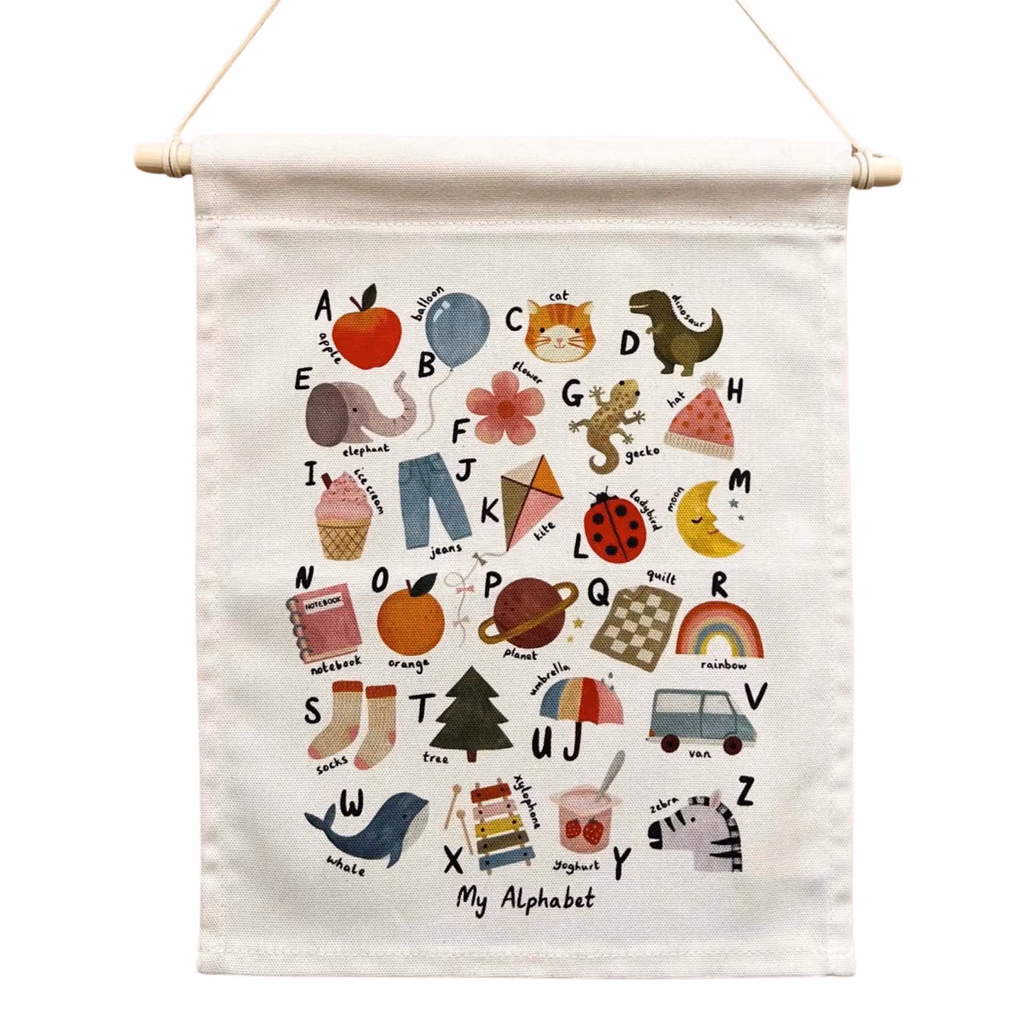 Kid of the Village My Alphabet Mini Wall Hanger for Children, Multicolour, W/D/H: 32.0 x 25.0 x 1.0 cm – 2