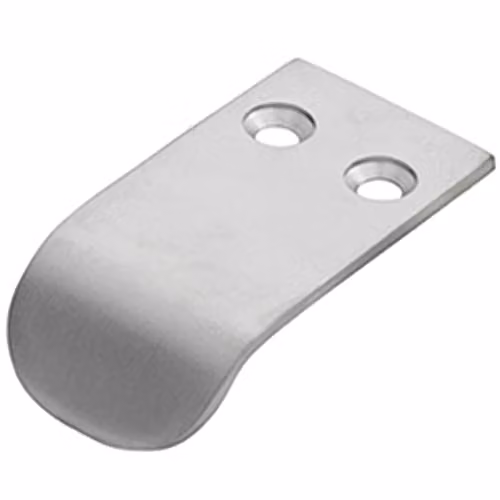 Loops Semi-Concealed Flush Pull Cabinet Handle in Satin Chrome