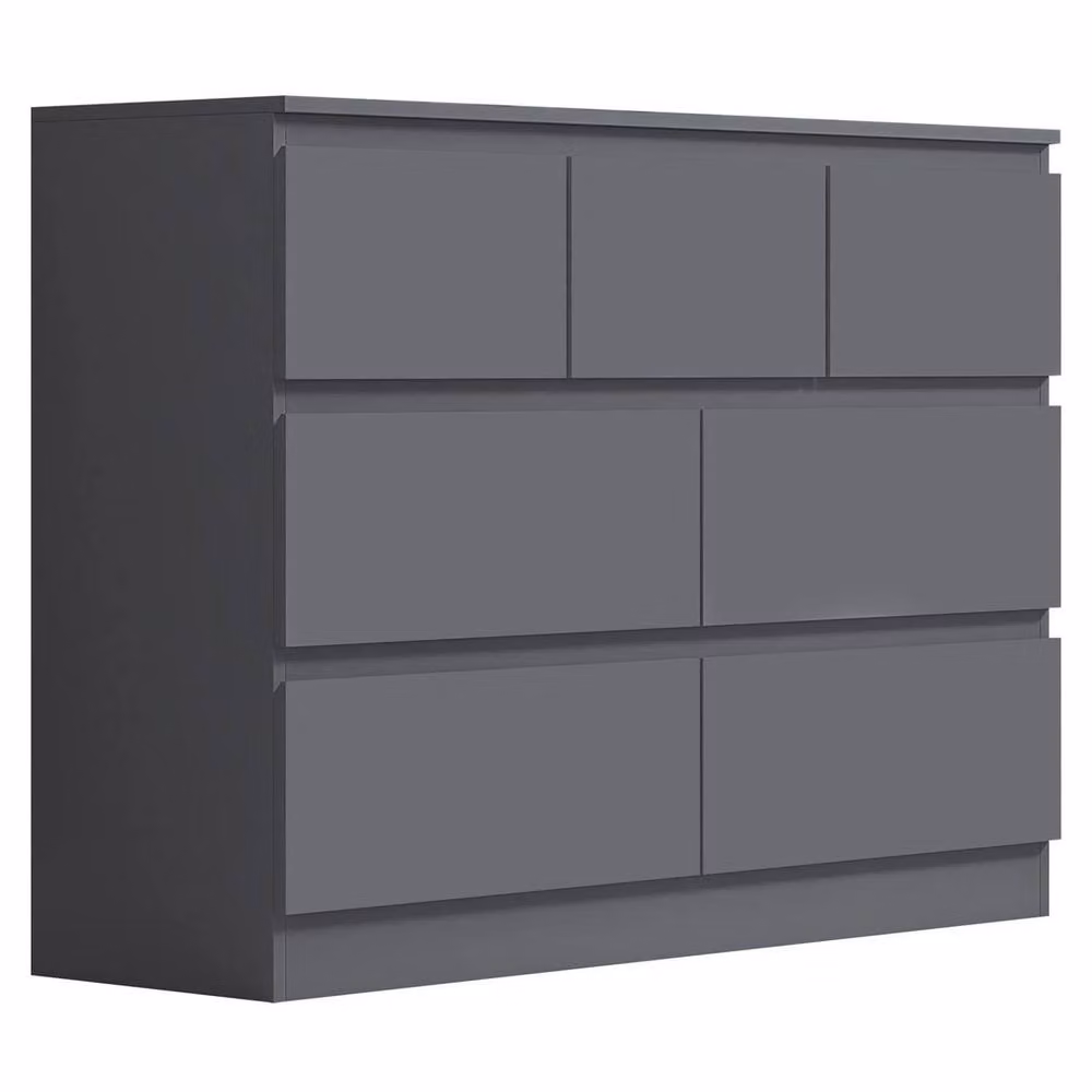 SPETLEK 7 Drawer Chest of Drawers in Dark Matt Grey – 2