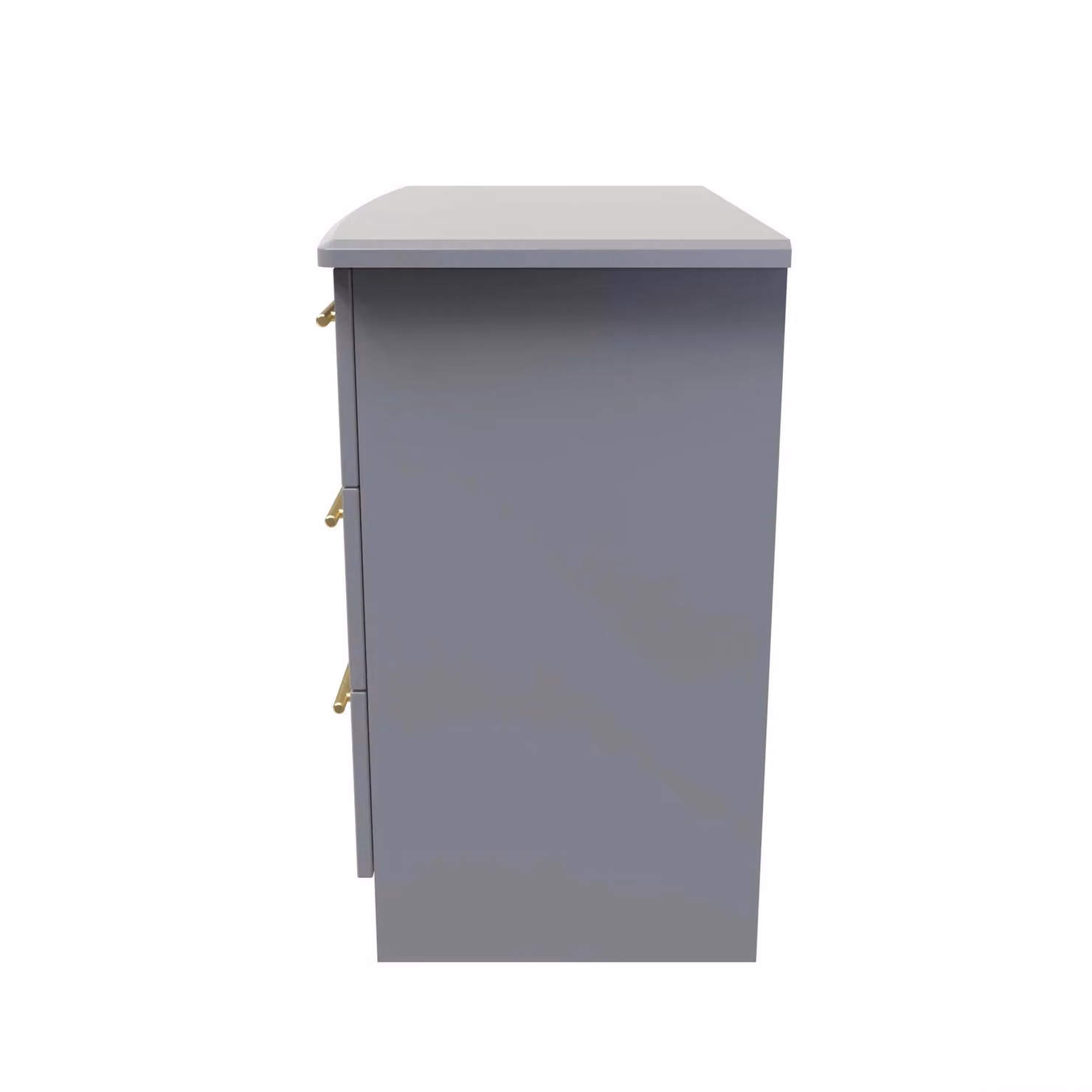 Helmsley 3 Drawer Chest in Dark Grey with Gold Accents, Ready Assembled – 2