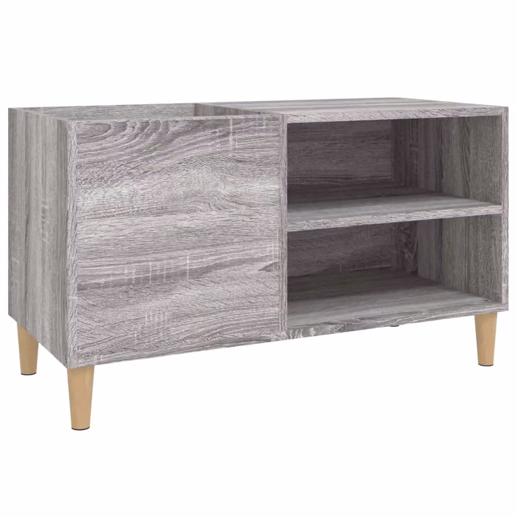 Berkfield Home Record Cabinet in Grey Sonoma, W/D/H: 84.5 x 38 x 48 cm – 2