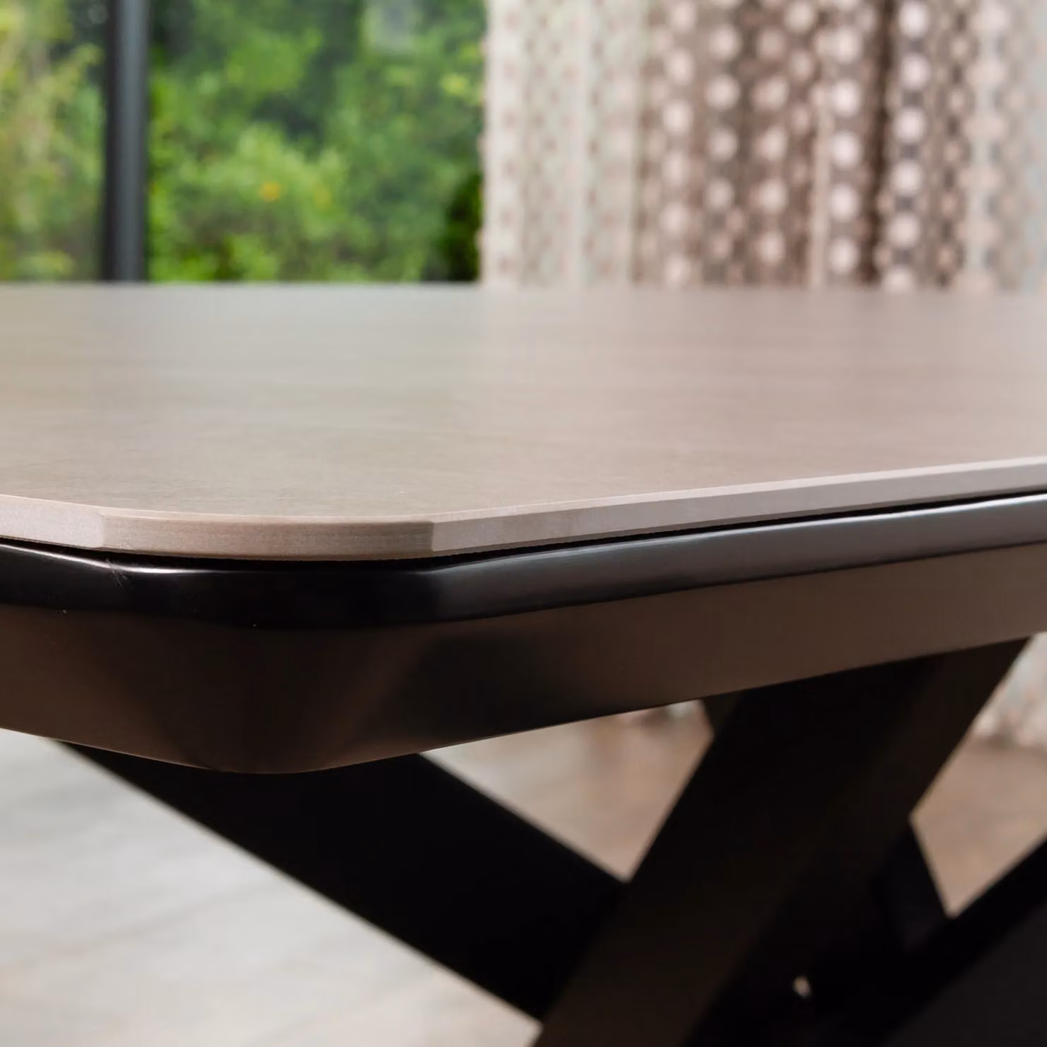 Artemis Home Farnese Modern Rectangular Ceramic Stone Dining Table in Grey and Black, W/D/H: 180 x 90 x 75 cm – 2