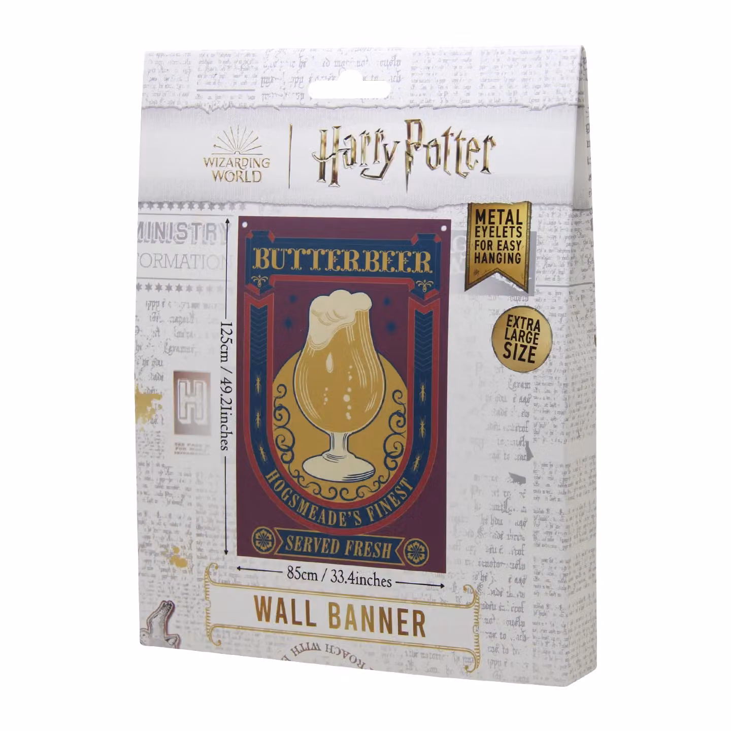 FaNaTtik Harry Potter Butterbeer Wall Banner, Multicolour Textile Hanging Decor, W: 125 cm, H: 85 cm – 2