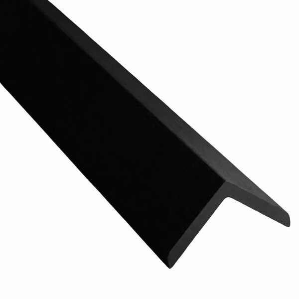 Timbosite Classic Decking Edging Trim, Black, W/D/H: 55 x 55 x 3660 mm