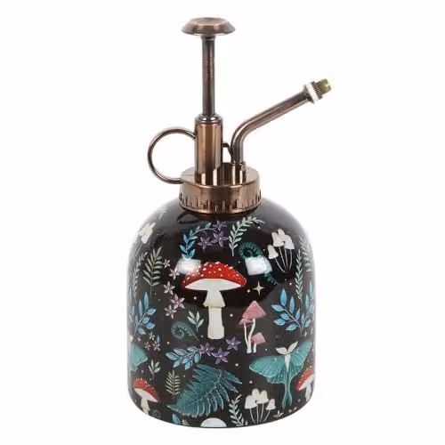 KDMD Ceramic Plant Mister in Black with Dark Forest Design – 1