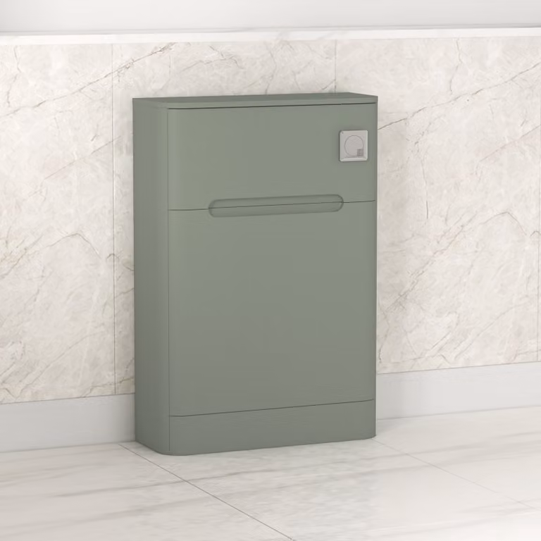 Royal Bathrooms Venice Back To Wall WC Toilet Unit, Sage Green, Width: 55 cm