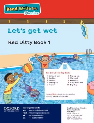 Oxford University Press Read Write Inc. Phonics Red Ditty Book Bag Mixed Pack of 10 Multicolour Books – 3