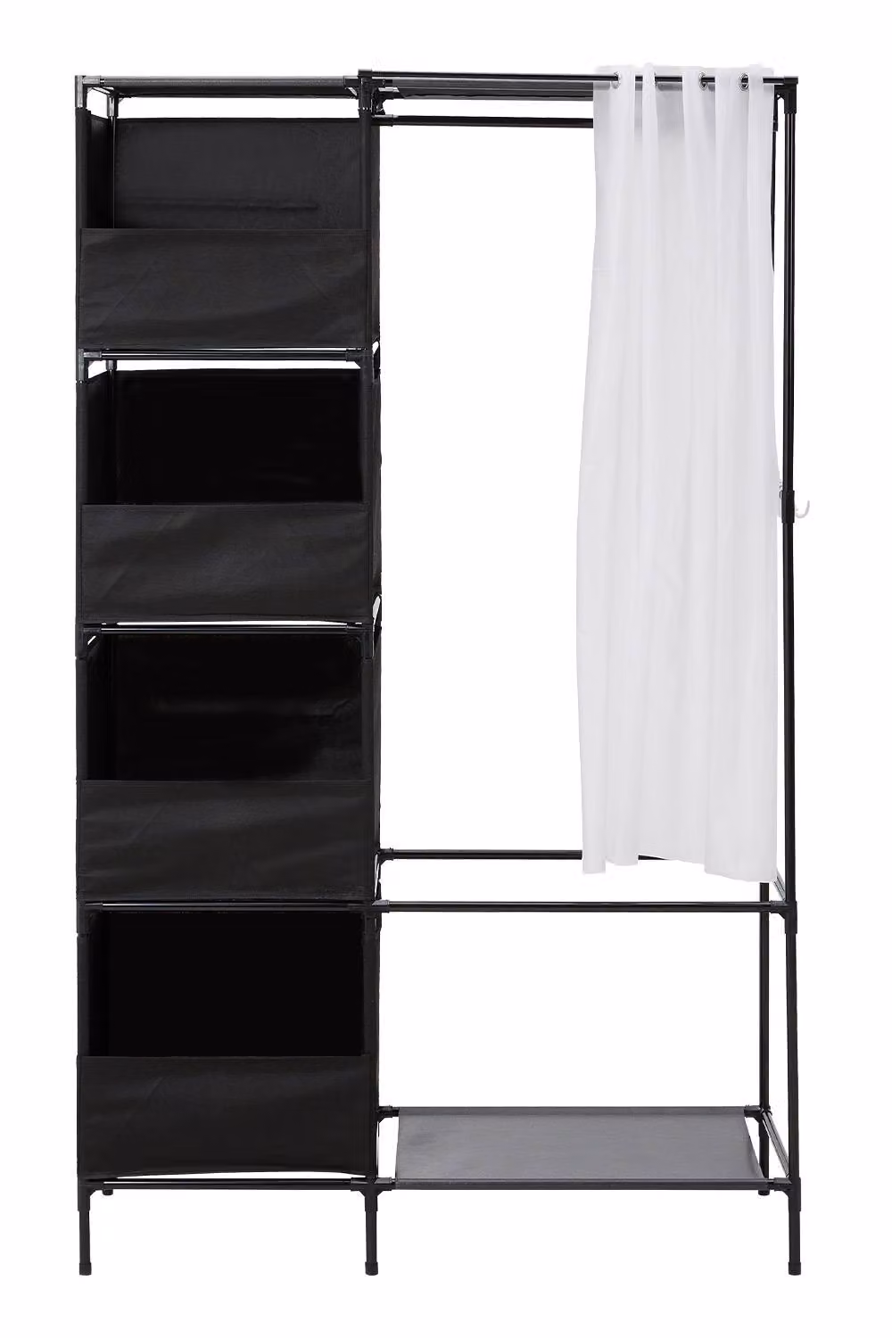 Garden Sanctuary Portable Metal Bedroom Cabinet in Black – 2
