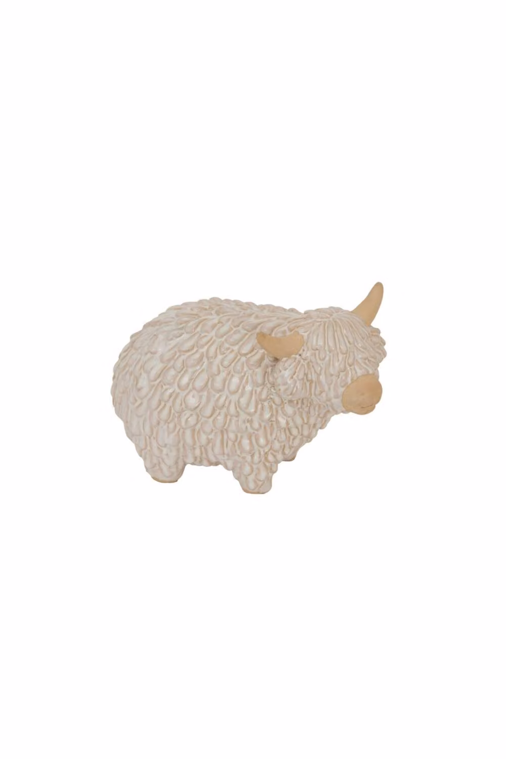 KDMD Highland Cow Ceramic Tabletop Sculpture in Brown – 2