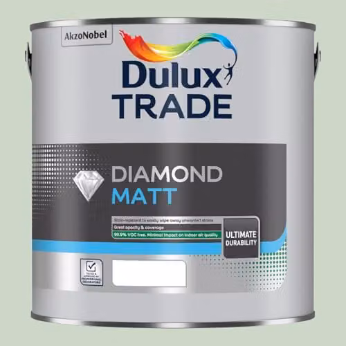 Dulux Trade Diamond Matt Willow Tree Green Paint 2.5l