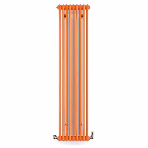 Terma Steel Radiator in Orange (RAL 2004), H 180 cm x W 42.9 cm – 2