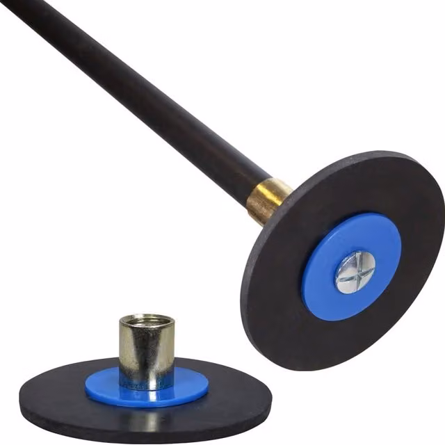 Horobin Universal Rubber Drain Rod Plunger Attachment with Metal Thread in Black