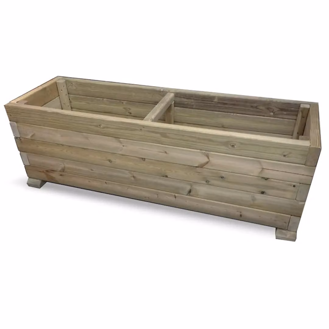 Churnet Valley Garden Furniture Ltd Super Heavy Duty Vegetable Trough Planter, Brown, W: 120 cm, D: 60 cm, H: 50 cm – 2