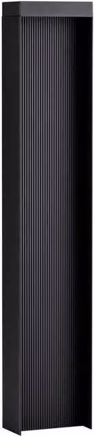 Netlighting Alley Outdoor LED Bollard in Dark Anthracite Grey, 8W, 365lm, IP65, 3000K Warm White