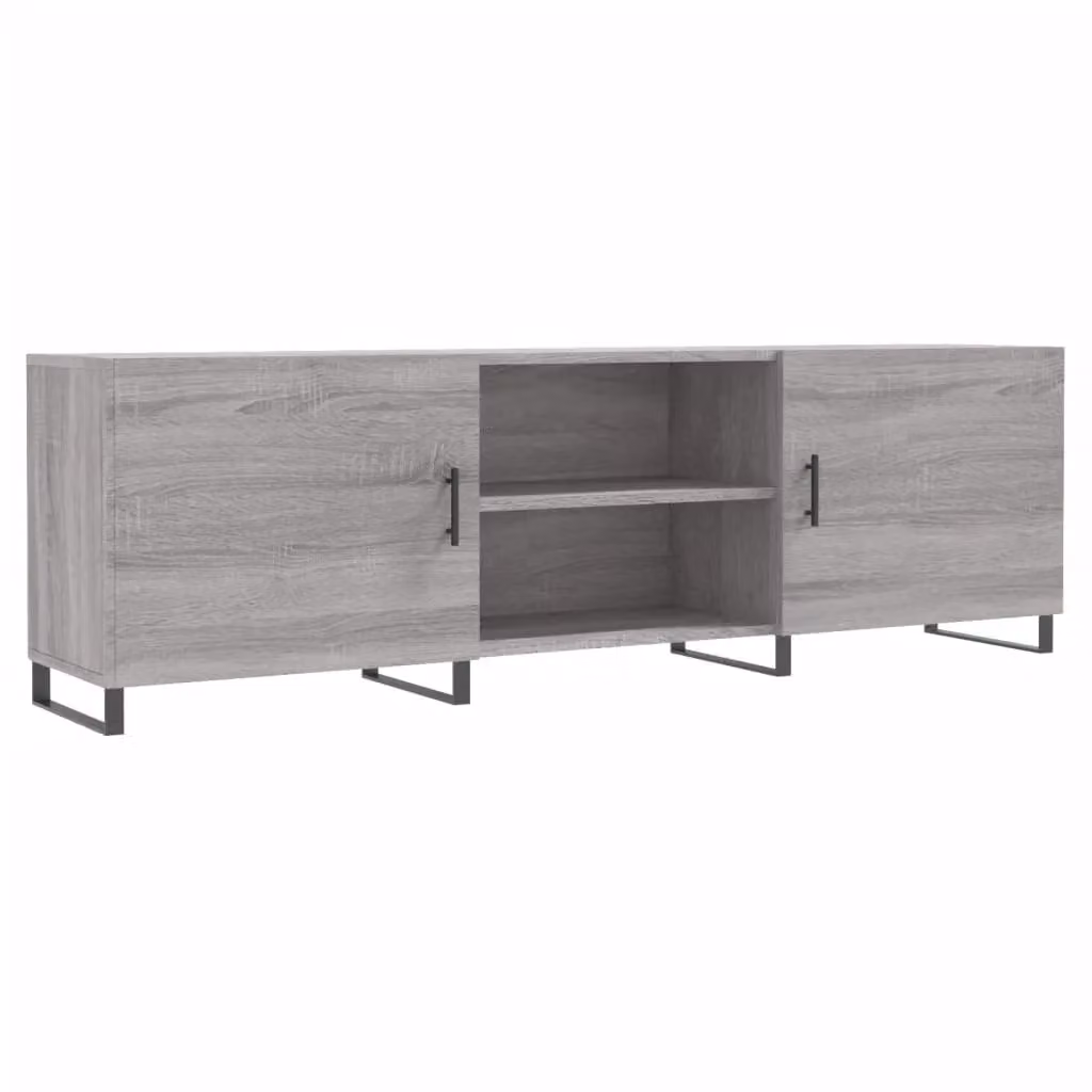 Berkfield Home Modern Grey Sonoma TV Cabinet W/D/H: 150 x 30 x 50 cm – 2