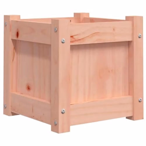 vidaXL Brown Solid Wood Garden Planter Tub W/D/H: 31 x 31 x 31 cm