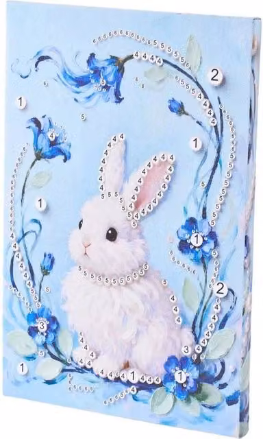 SPETLEK DIY Pearl Diamond Painting Rabbit in Blue
