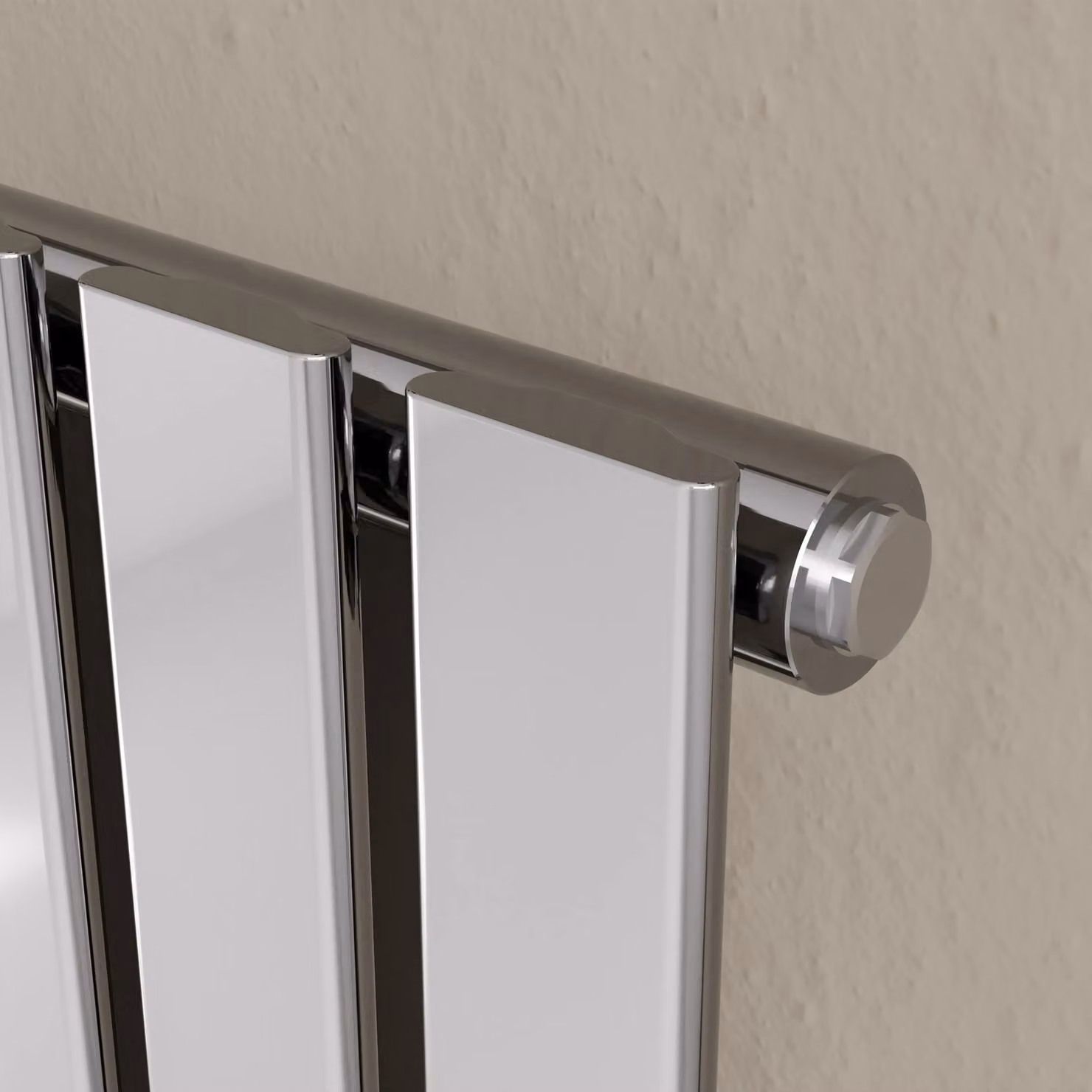 Agadon Lola Designer Panel Radiator in Metallic Silver, W: 180 cm, H: 60 cm – 3