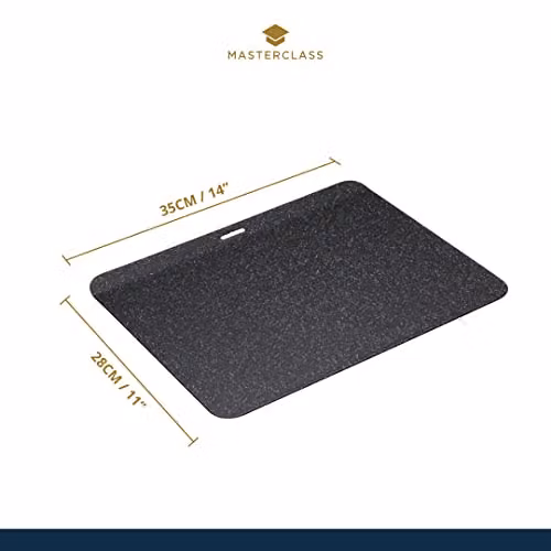 MasterClass Black Enamel Steel Rectangular Baking Sheet W: 35 cm, D: 28 cm – 2