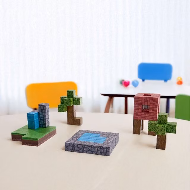 Livingandhome 100 Piece Multicoloured Magnetic Building Blocks Toy Set
