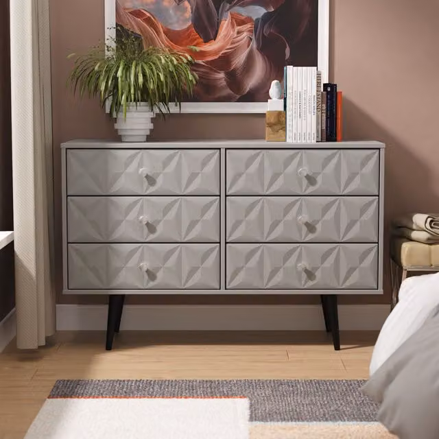 2 U Toledo 6 Drawer Wide Chest in Dark Grey – 1