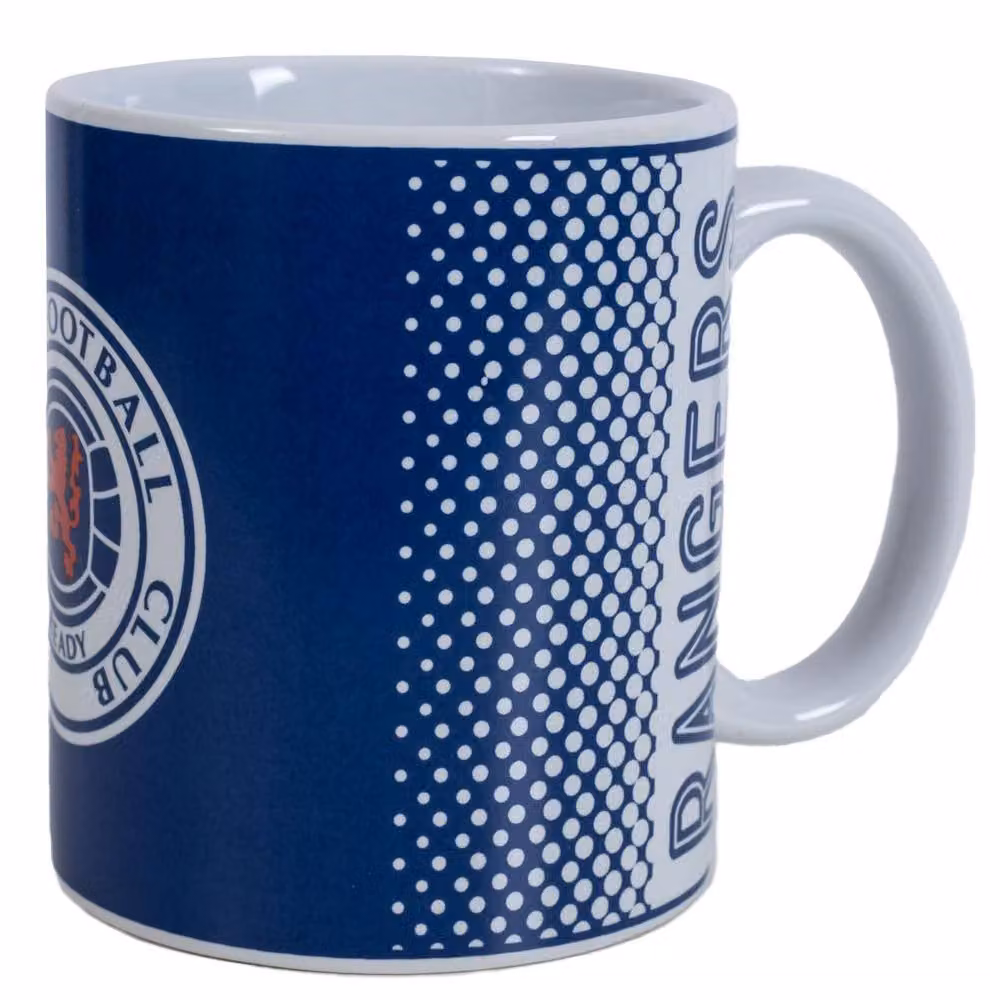 Rangers FC Fade Ceramic Mug in Blue and Yellow – 3
