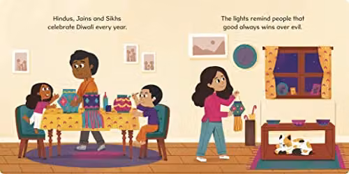 Ladybird First Festivals: Diwali Lift-The-Flap Multicolour Book – 2