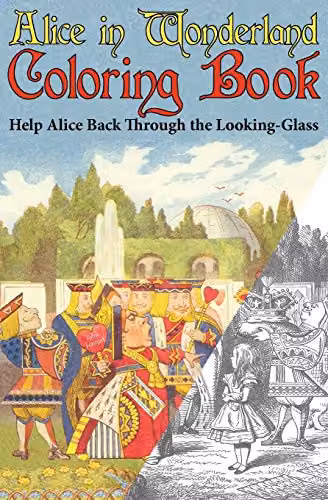 Engage Books Alice in Wonderland Colouring Book: Help Alice Back Through the Looking-Glass (Abridged) Multicolour Paper Book