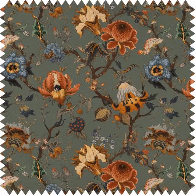 House of Hackney Artemis Recycled Performance Fabric in Moss Green