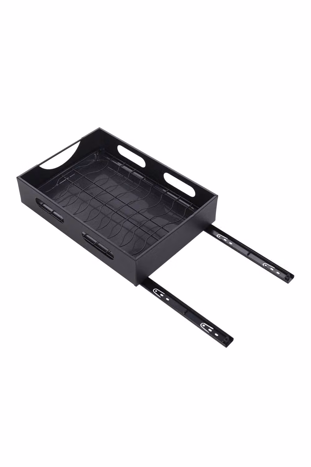Garden Sanctuary Black Steel Pull-Out Bowl Rack Cabinet – 2