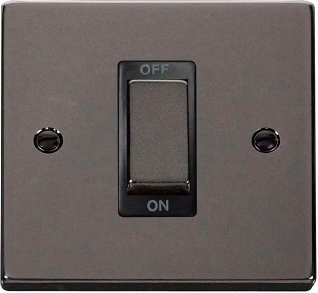 SE Home Black 1 Gang Ingot Switch