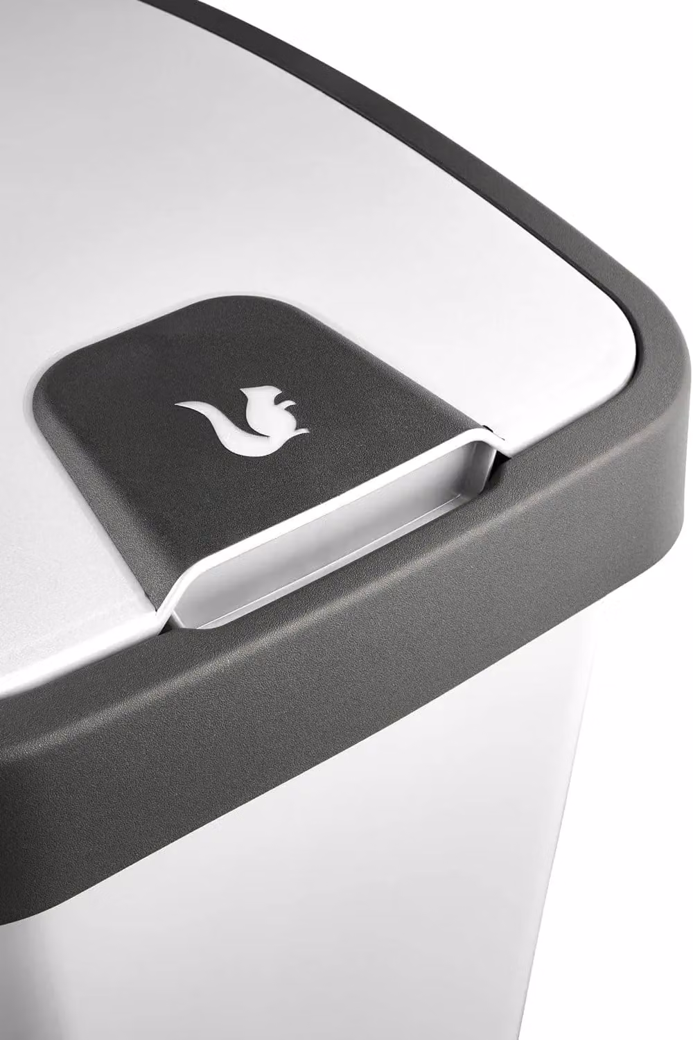 Keeeper Premium Waste Bin with Flip Lid, 45 Litre, Silver, W/D/H: 36.5 x 18 x 18 cm – 3