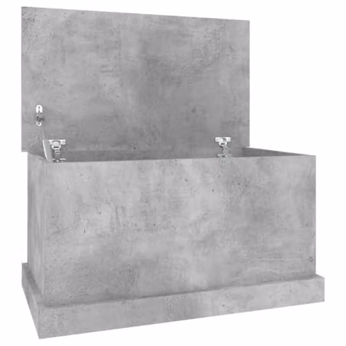 vidaXL Storage Box in Concrete Grey, MDF, W/D/H: 70 x 40 x 38 cm