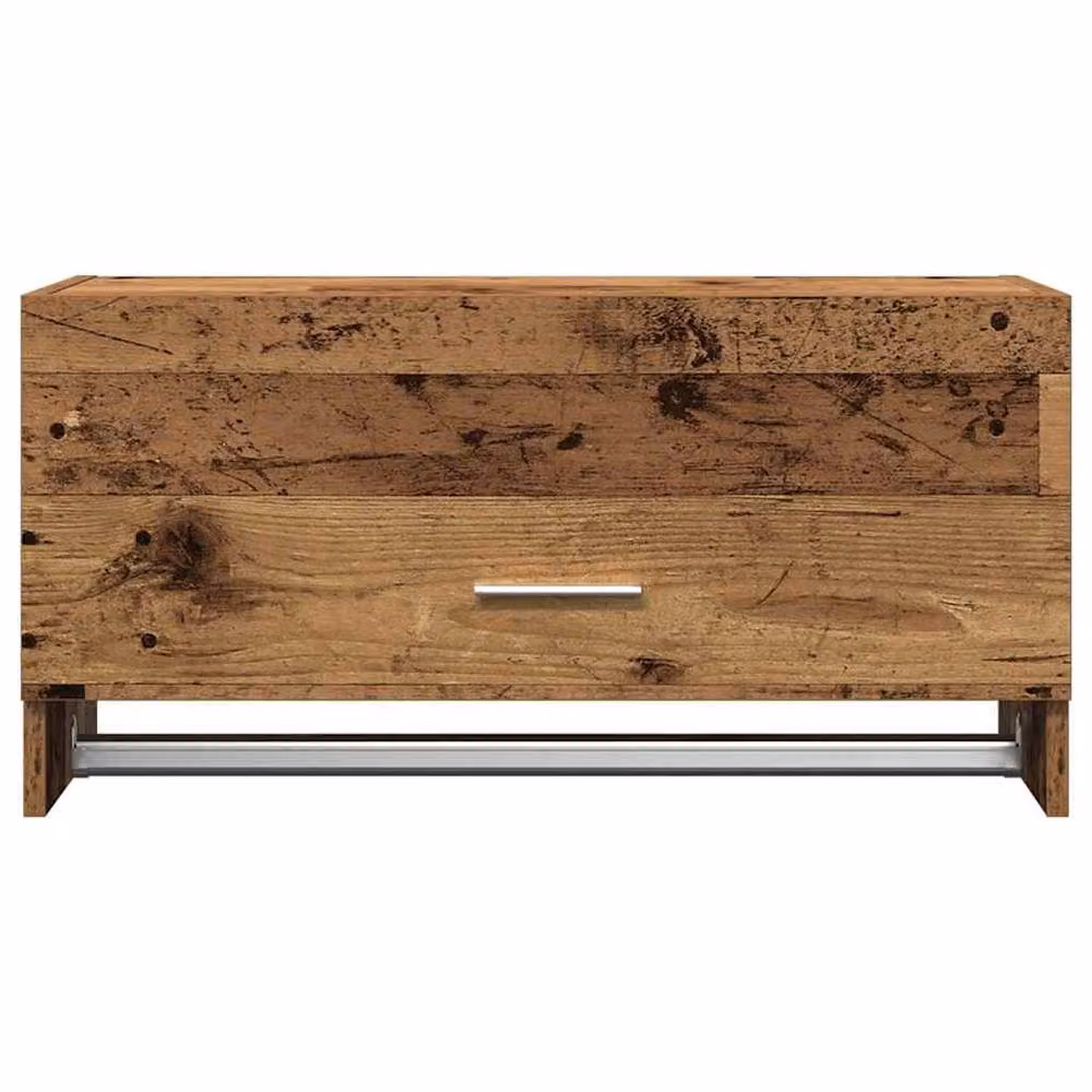Berkfield Home Rustic Old Wood Wardrobe in Brown, W/D/H: 70 x 32.5 x 35 cm – 2