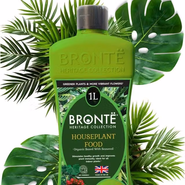 Bronte Heritage Collection Liquid Plant Tonic Concentrated Houseplant Food in Silver and Green