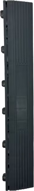Nicoman Black Female Fitting Transition Ramps for Garage Floor Tiles