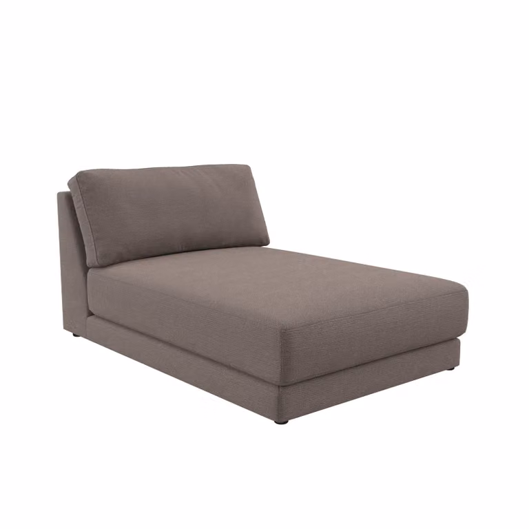 Dome Deco MONZA Module Chaise Longue in Grey Fabric