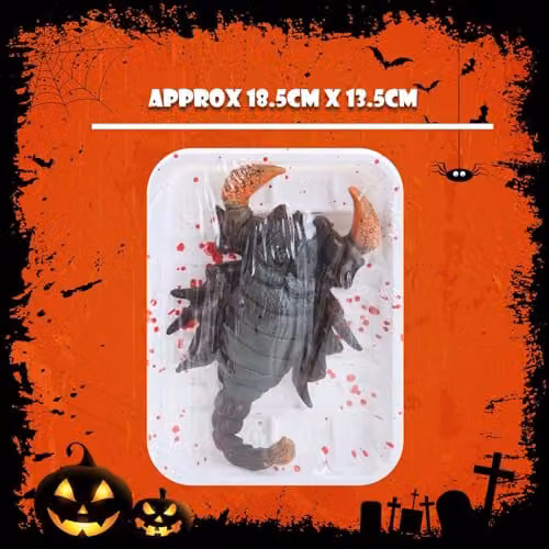 VFM e-Store Black Plastic Scorpion Halloween Decoration, 18.5 cm – 3