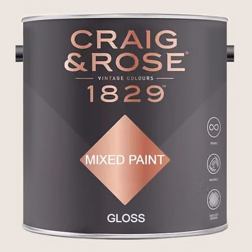 Craig & Rose 1829 Gloss Paint in Iona White, 2.5 l