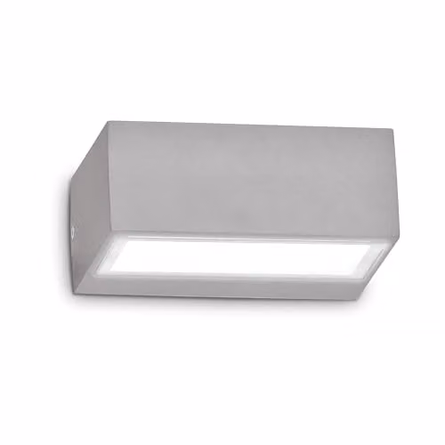 Netlighting Twin Modern Outdoor Down Wall Lamp in Grey IP44