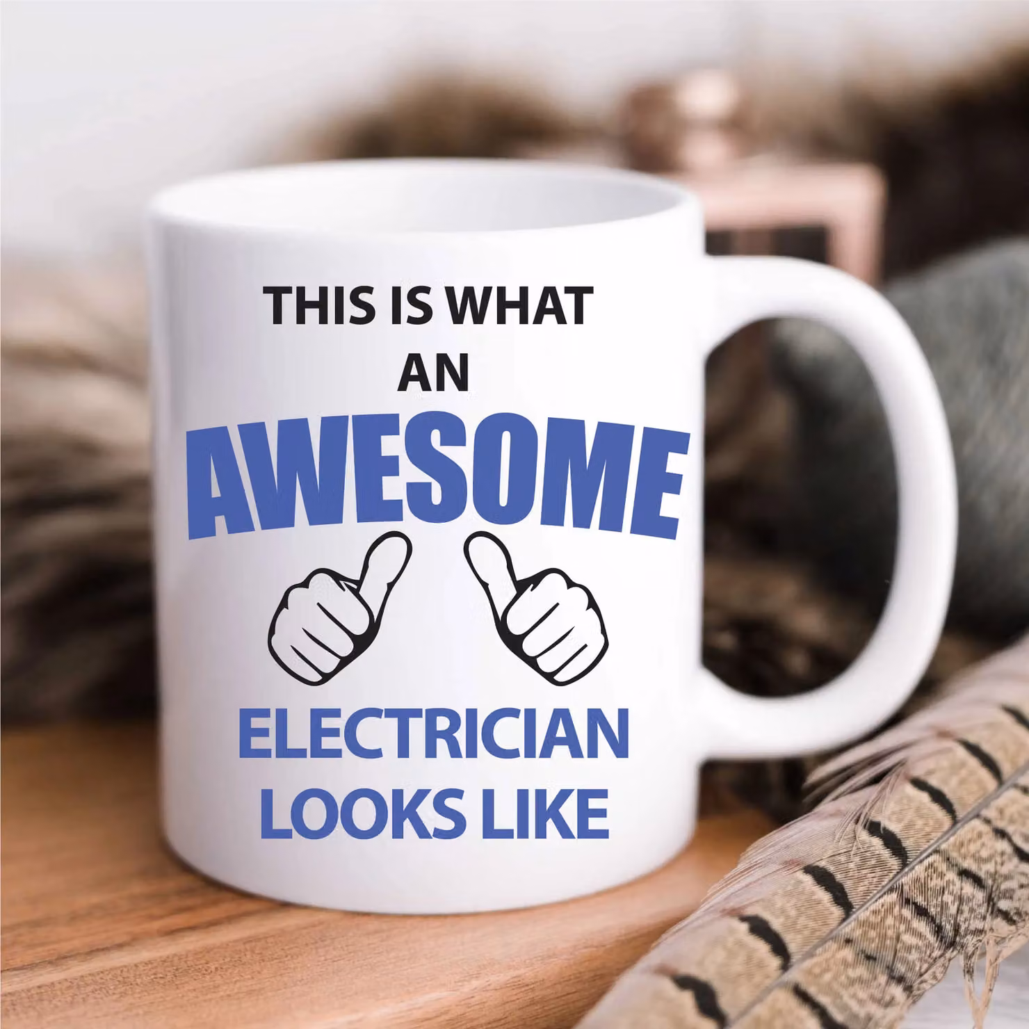 60 Second Makeover This Is What An Awesome Electrician Looks Like Ceramic Mug in White – 2