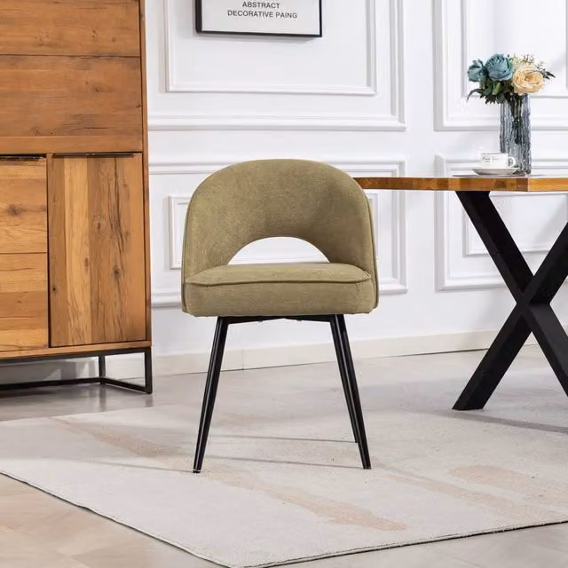 Artemis Home Ashley Fabric Dining Chairs, Set of 2, Green