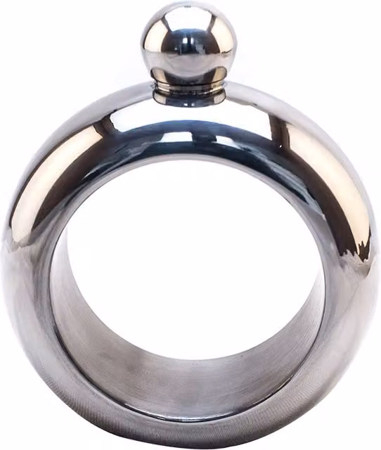 Original Products Mixology Bangle Hip Flask in Stainless Steel, Silver