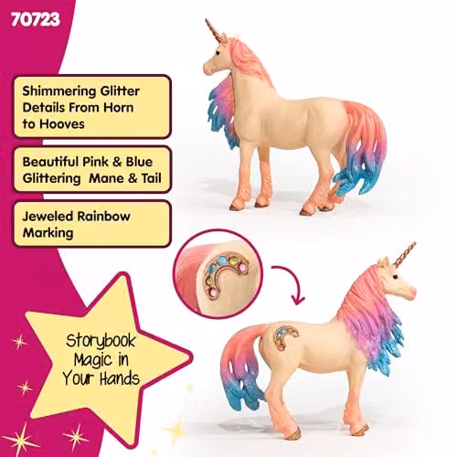Schleich Bayala Marshmallow Unicorn Mare Multicolour Toy Figurine – 3