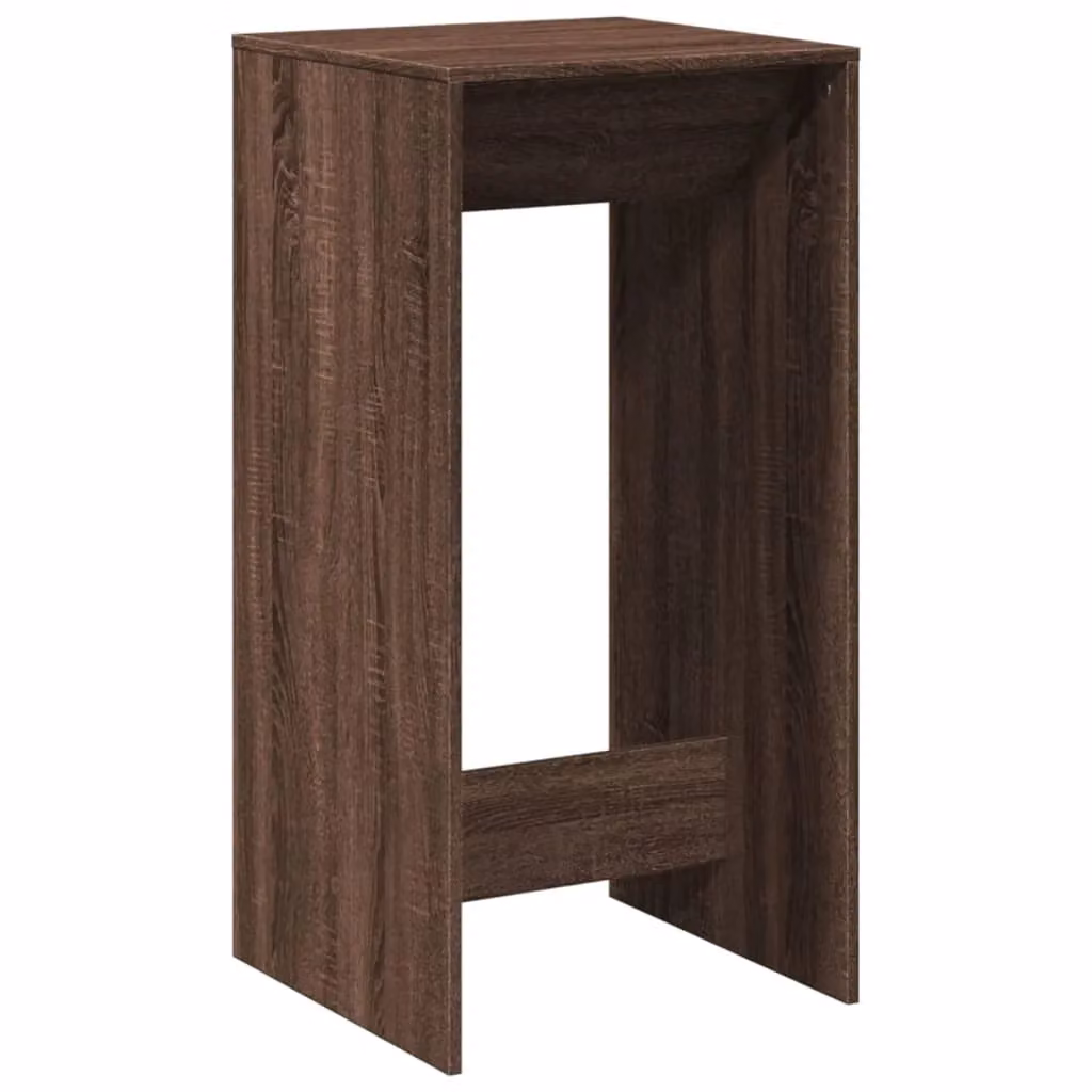 Berkfield Home Bar Table in Brown Oak, W/D/H: 51 x 50 x 103.5 cm – 2