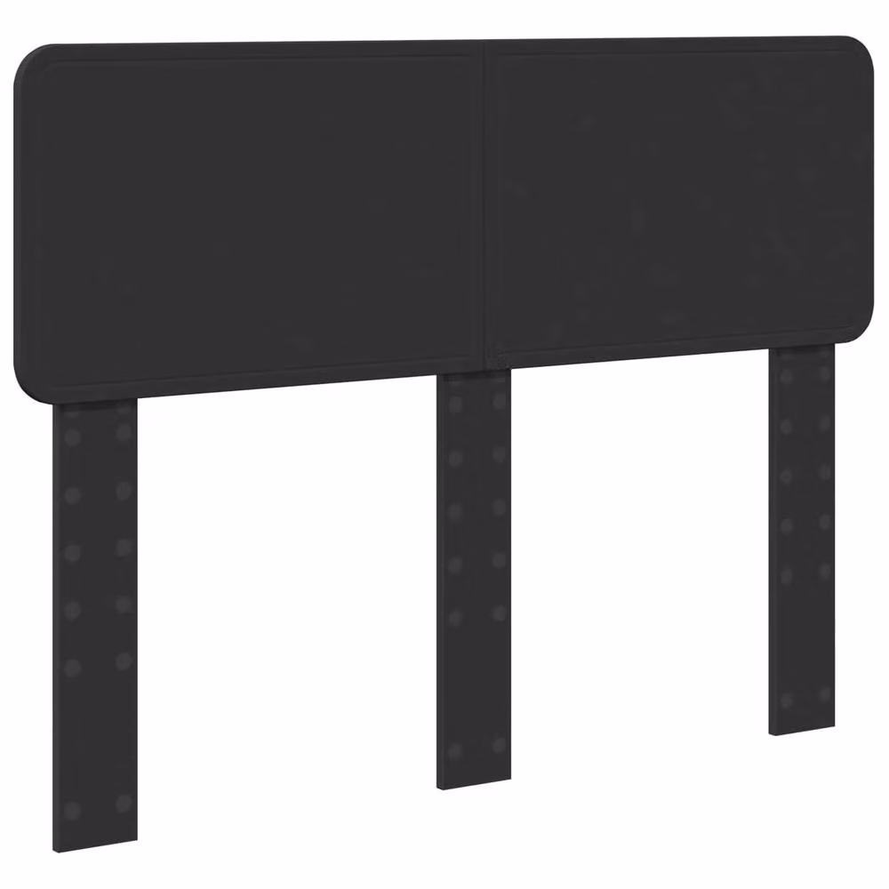 Berkfield Home Modern Bed Frame with Headboard in Black Solid Pine Wood, W: 135 cm, L: 190 cm – 3