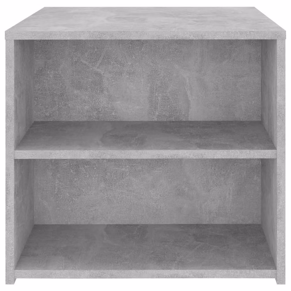 Berkfield Home Modern Square Side Table in Grey MDF, W/D/H: 50 x 50 x 45 cm – 4
