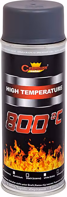 Sola Grey Anthracite Heat-Resistant Silicone-Based Enamel Spray Paint, 400 ml