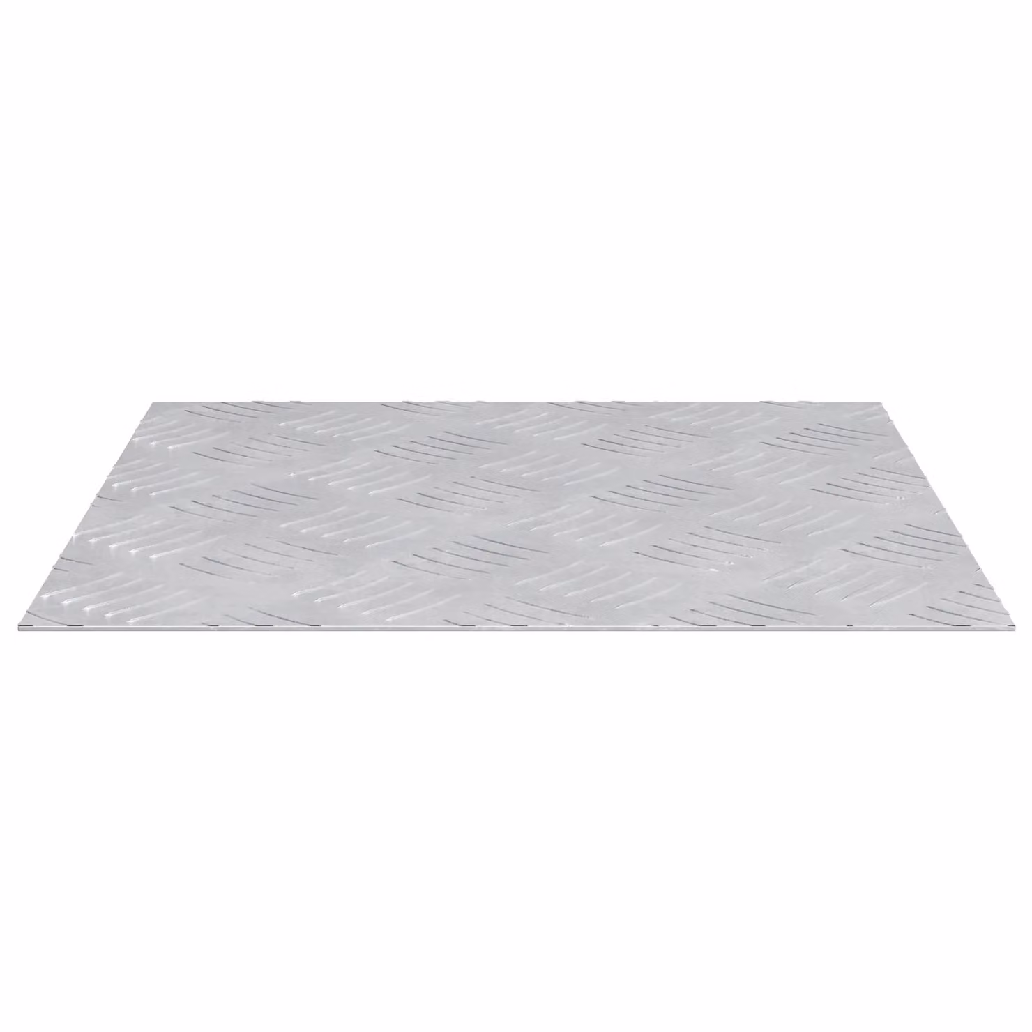 Berkfield Home Non-Slip Aluminium Checker Plate Sheets in Silver, 40 x 40 cm, 4 Pack – 2